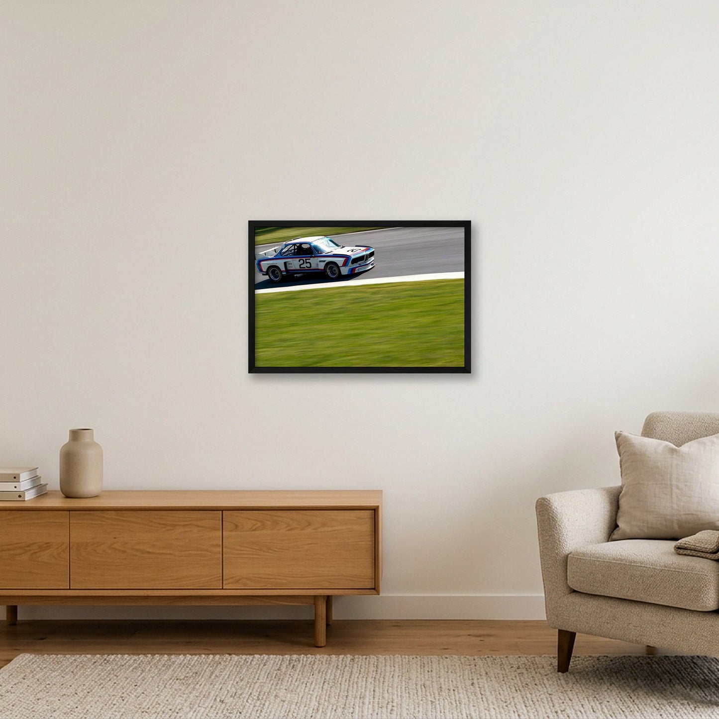 BMW Batmobile — 60×40cm, 24×16" Black Frame
