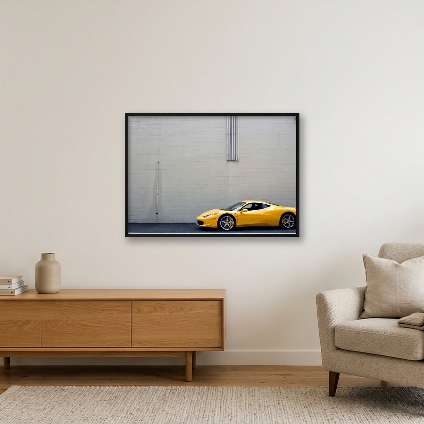 F458 — 100×70cm, 39×28" Black Frame