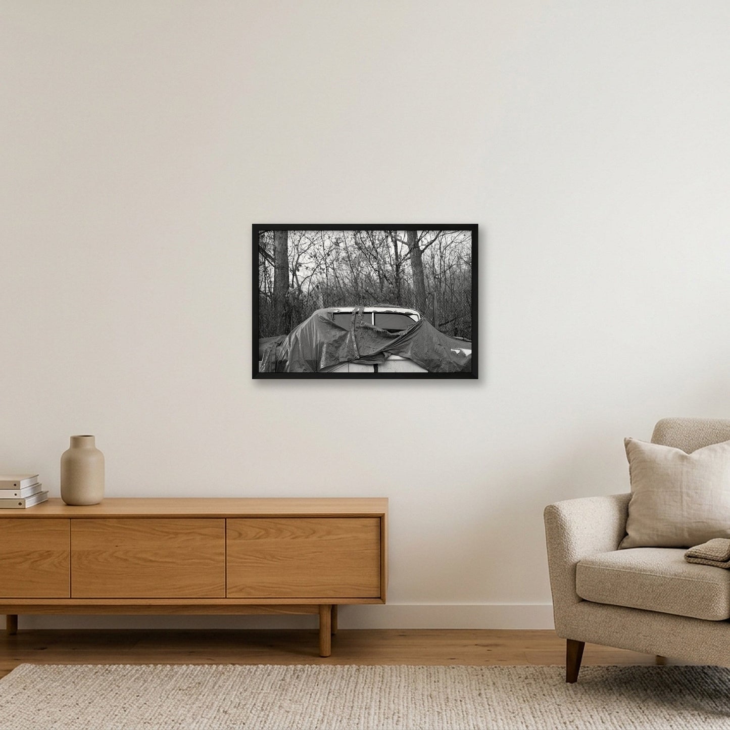 Covered — 60×40cm, 24×16" Black Frame