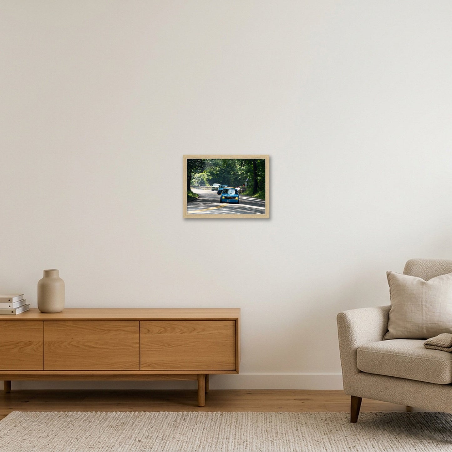 Racing BMWs — A4 (30×21cm, 12×8") Oak Frame