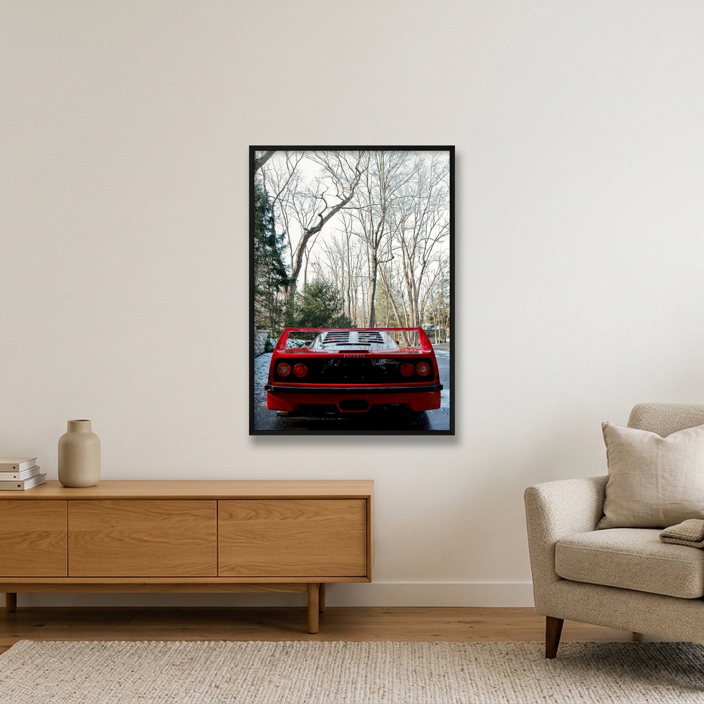 F40 — 70×100cm, 28×39" Black Frame