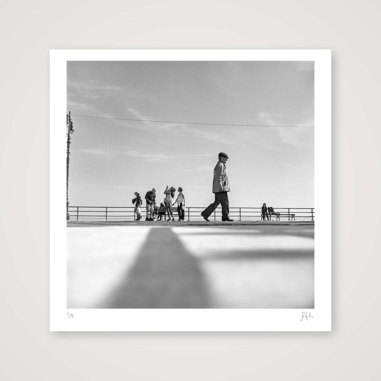 Brighton Beach — 30×30cm, 12×12" Print only