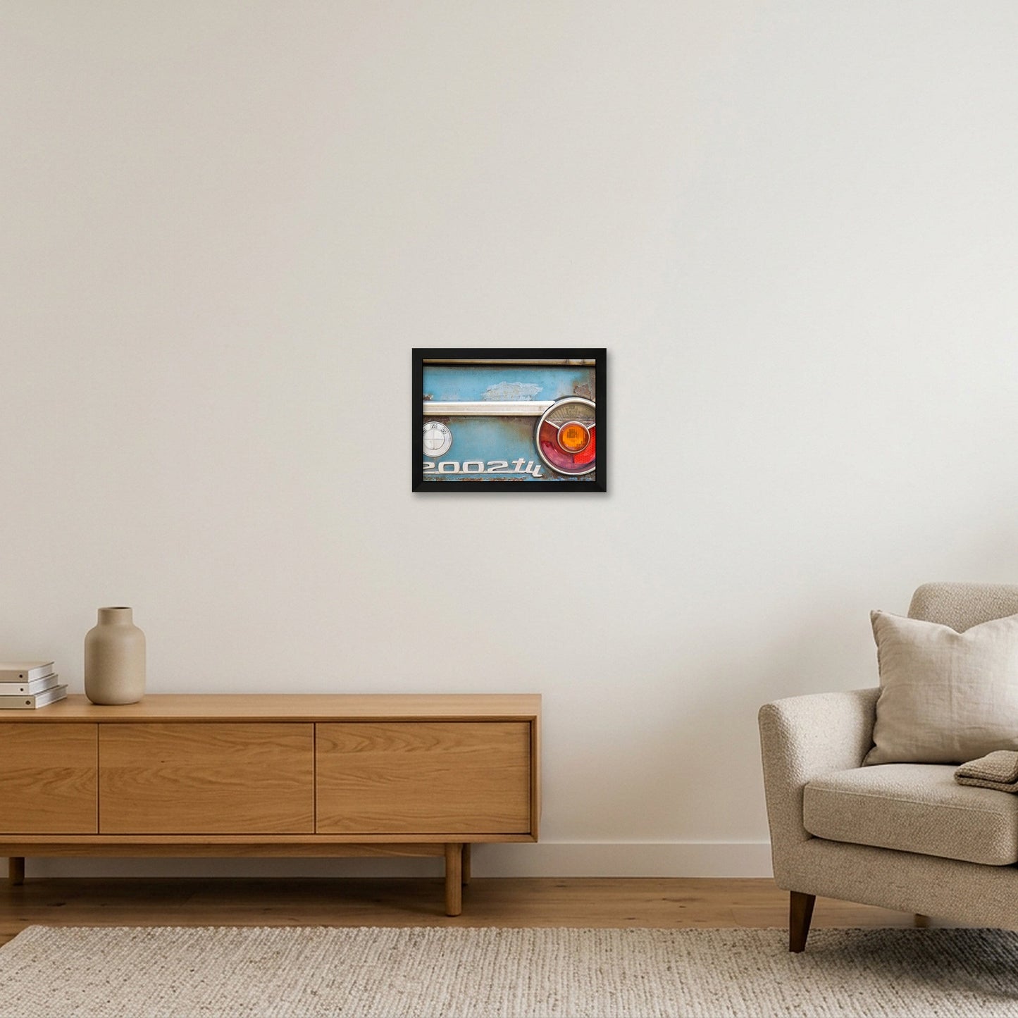 Weathered 2002Tii — A4 (30×21cm, 12×8") Black Frame