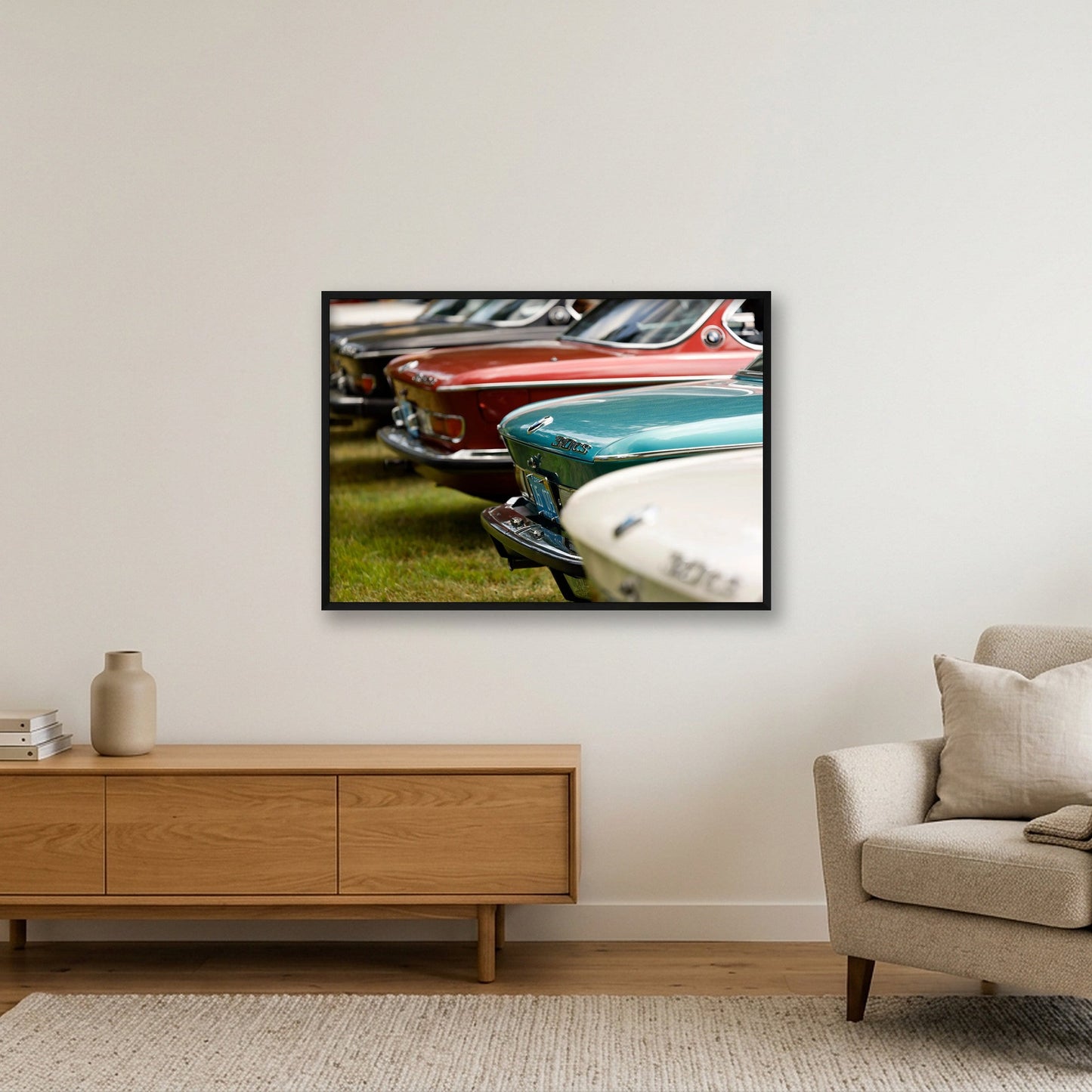 E9 — 100×70cm, 39×28" Black Frame