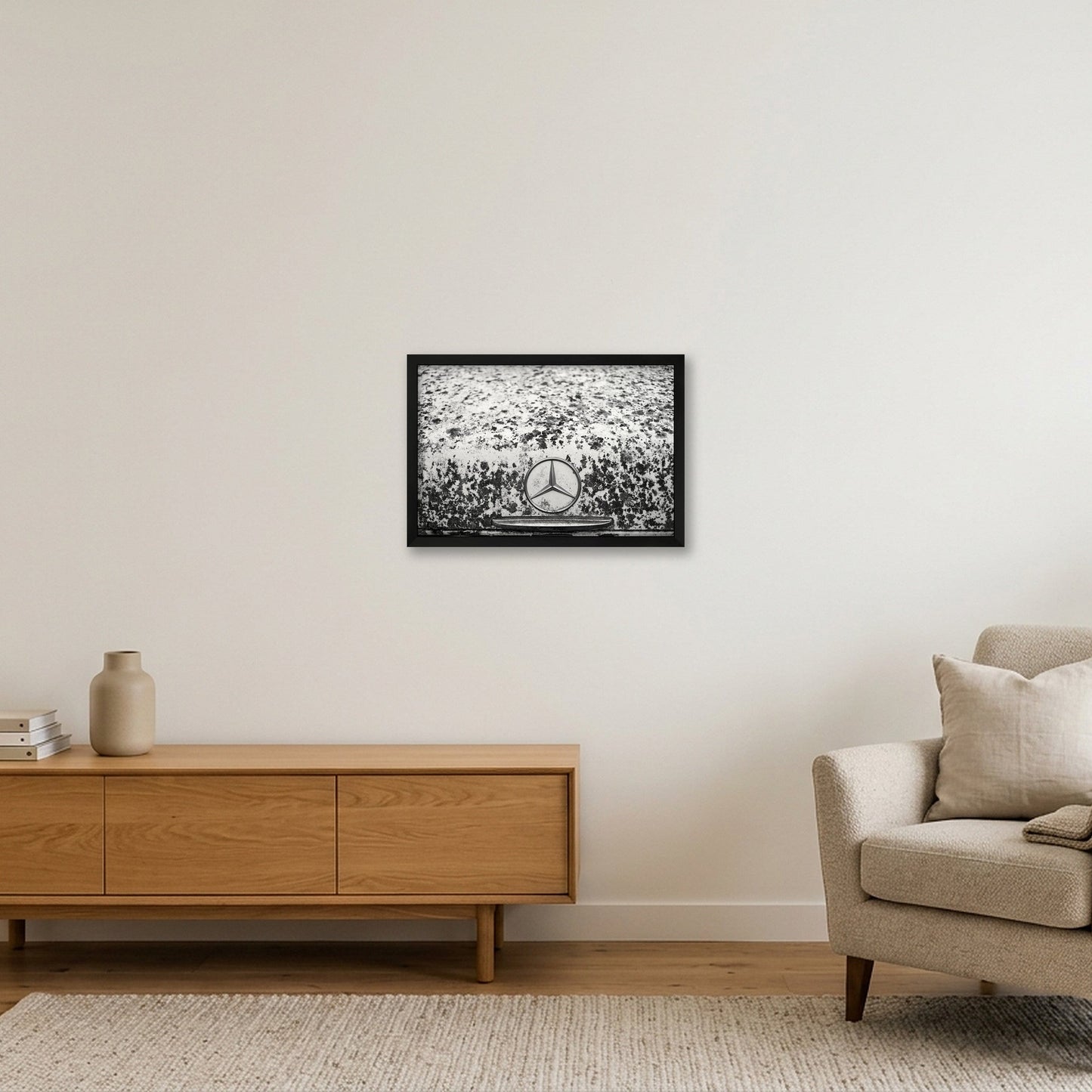 Forgotten Mercedes — 45×30cm, 18×12" Black Frame