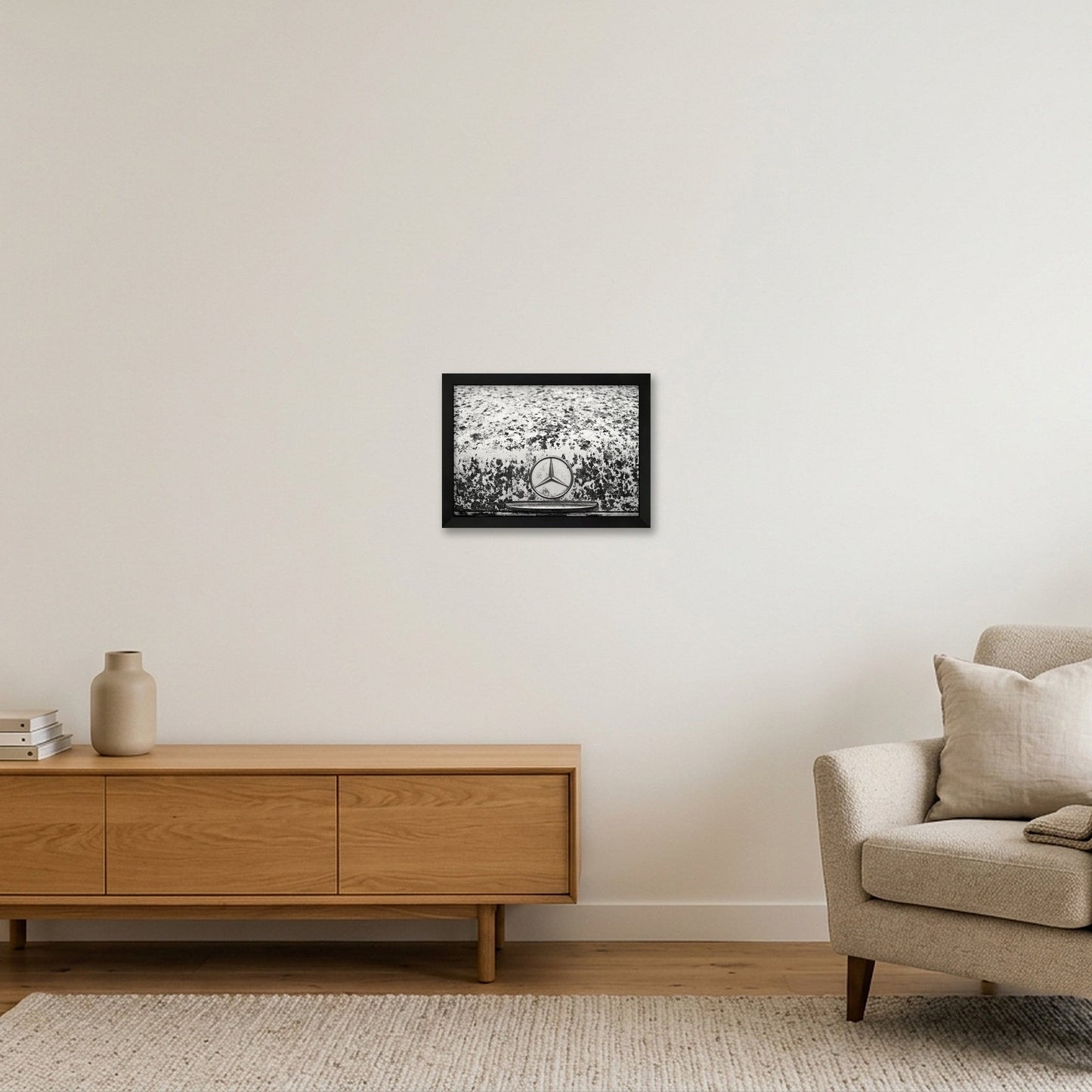 Forgotten Mercedes — A4 (30×21cm, 12×8") Black Frame