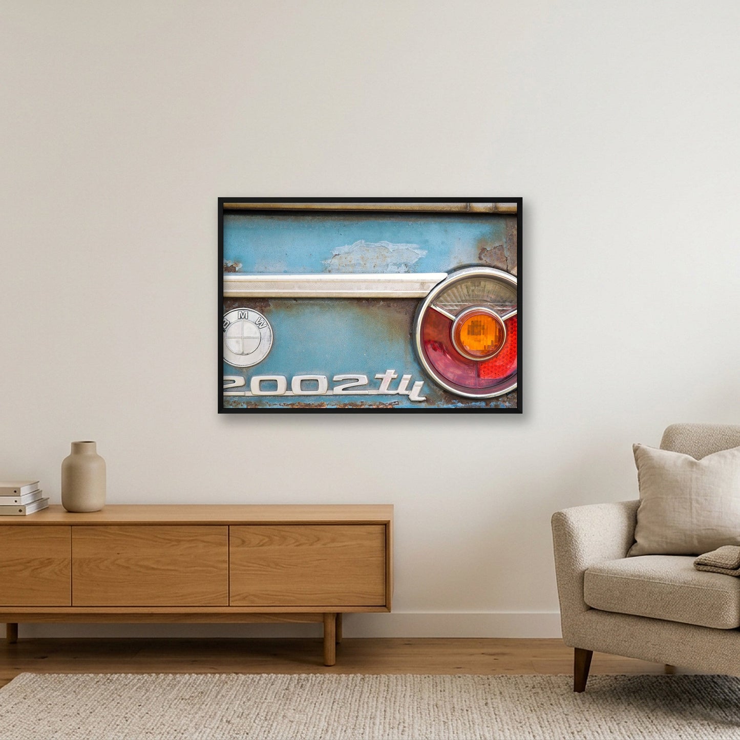Weathered 2002Tii — 100×70cm, 39×28" Black Frame