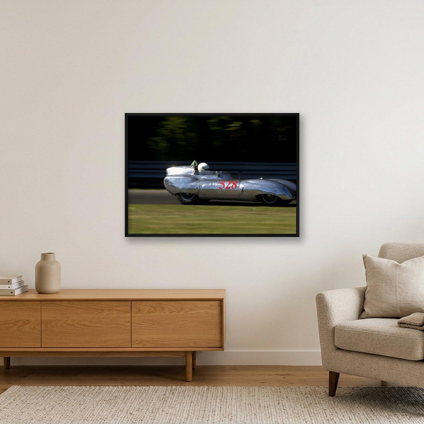 Lotus — 100×70cm, 39×28" Black Frame
